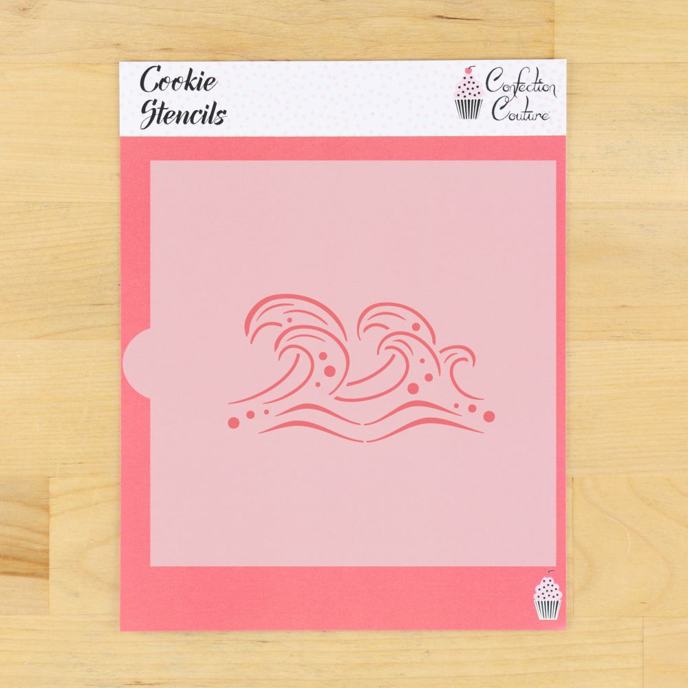Wave Cookie Stencil