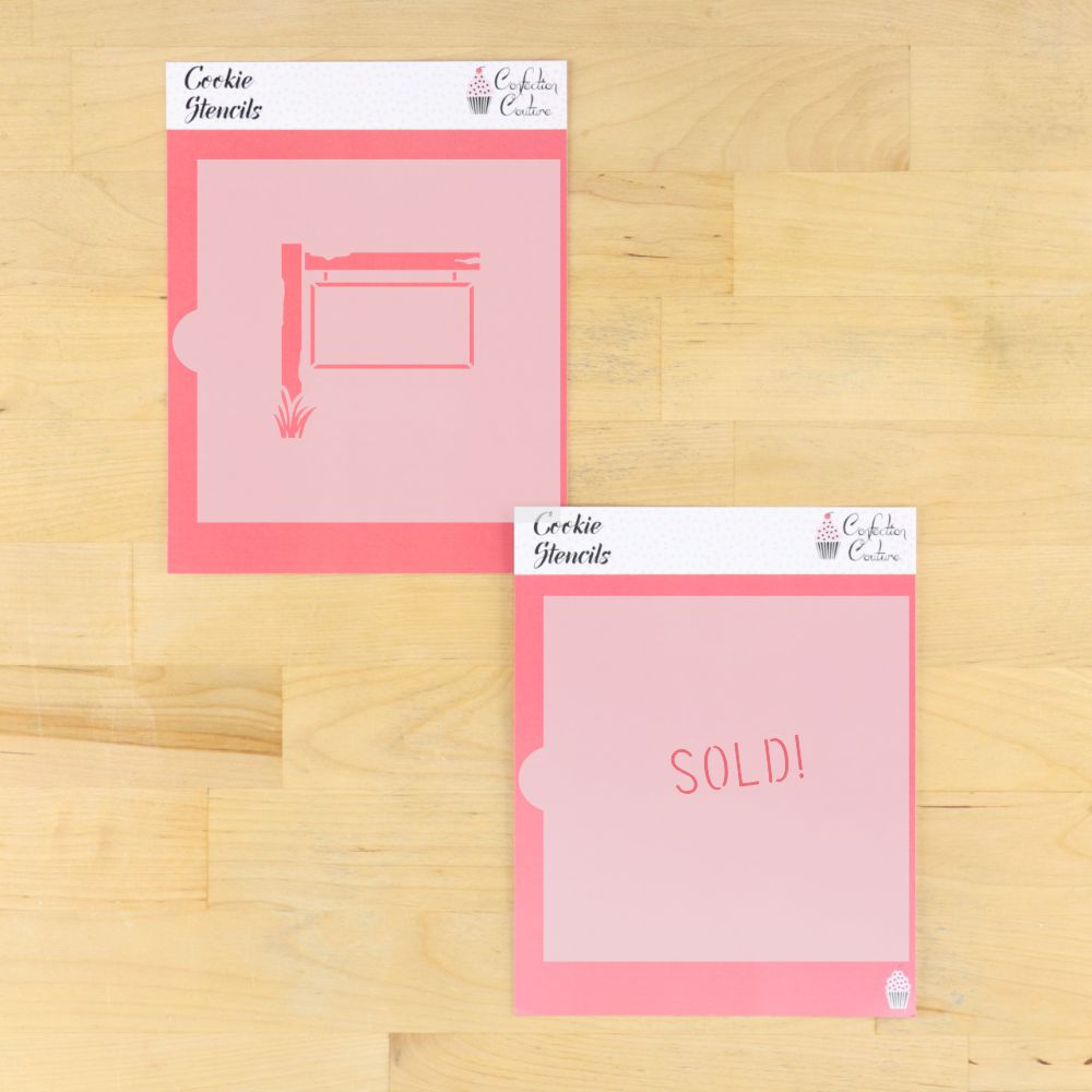 Sold Sign Cookie Stencil