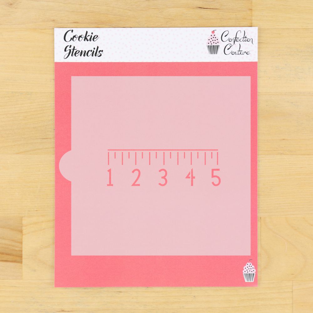 Ruler Back to School Cookie Stencil