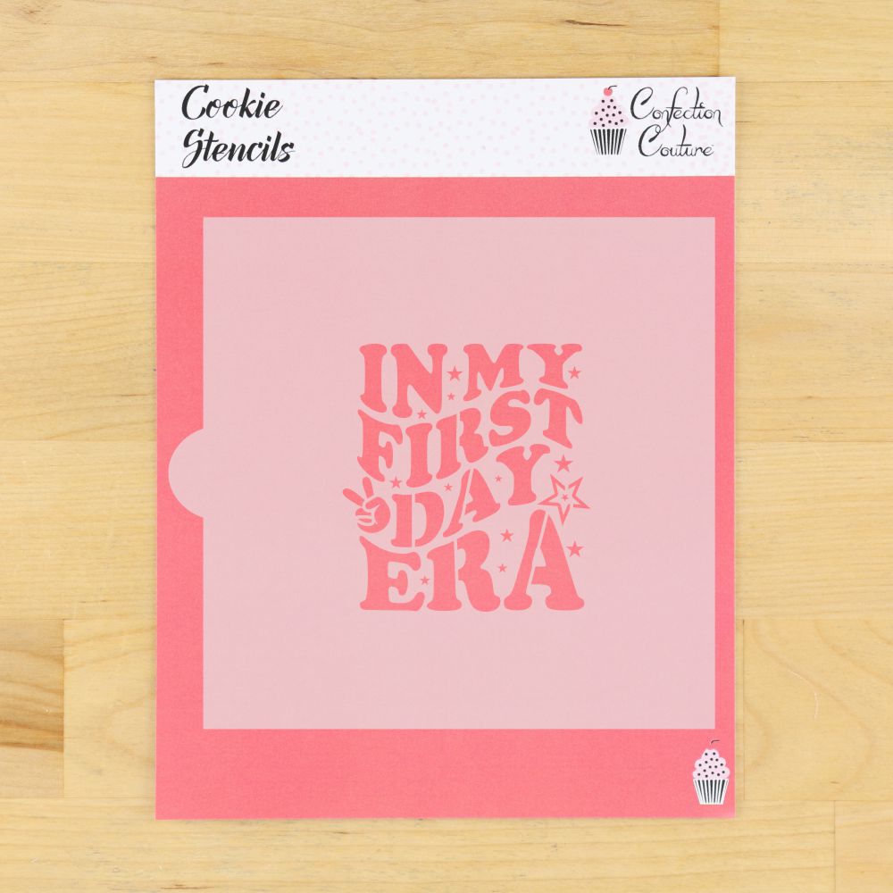 First Day Era Back to School Cookie Stencil