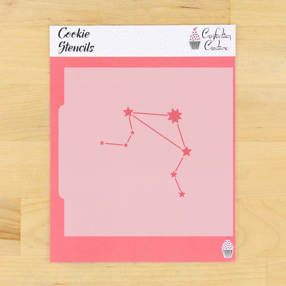 Libra Constellation Zodiac Cookie Stencil in its Packaging