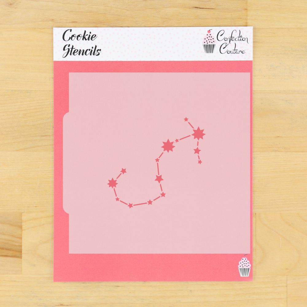Scorpio Constellation Zodiac Cookie Stencil in its Packaging