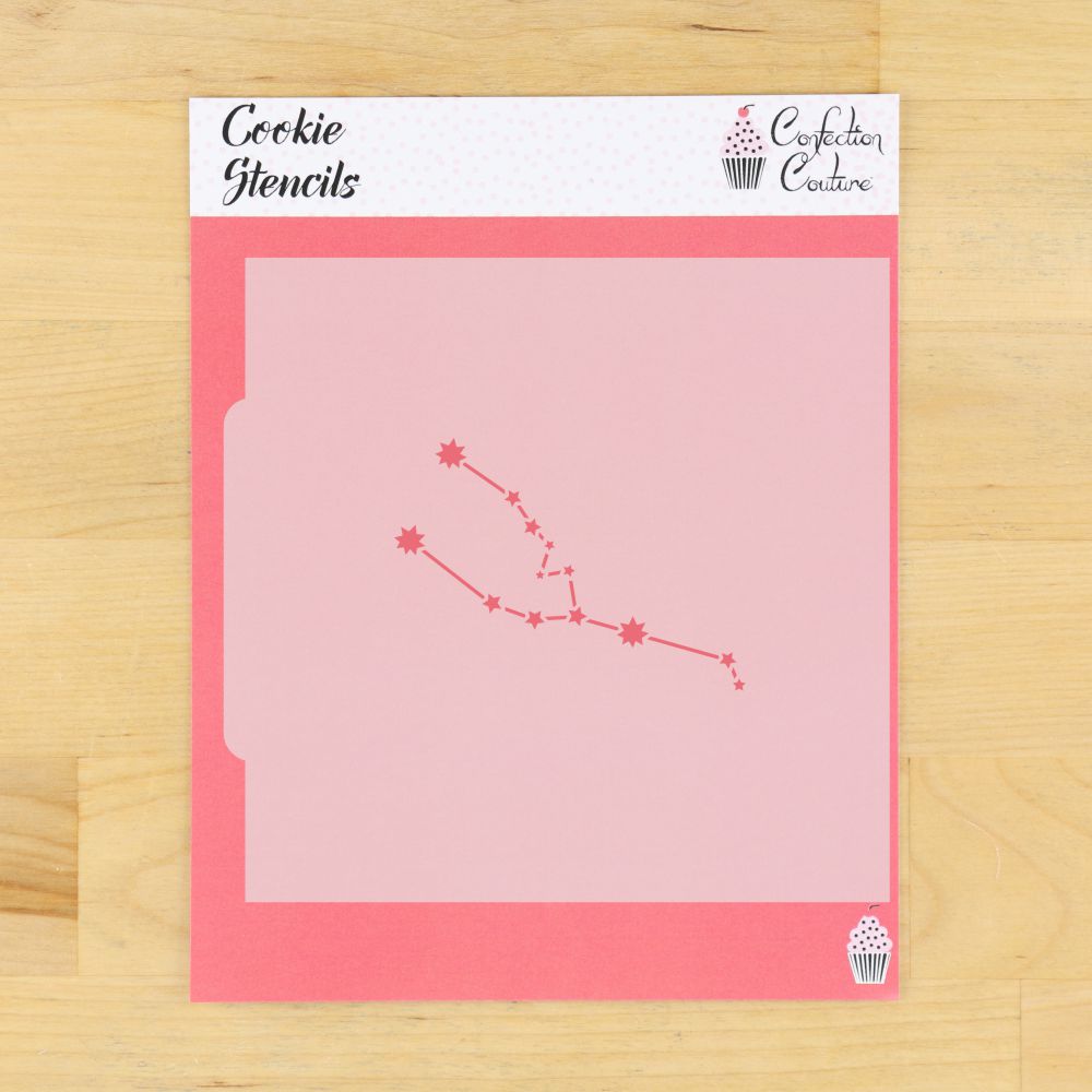 Taurus Constellation Zodiac Cookie Stencil in its Packaging