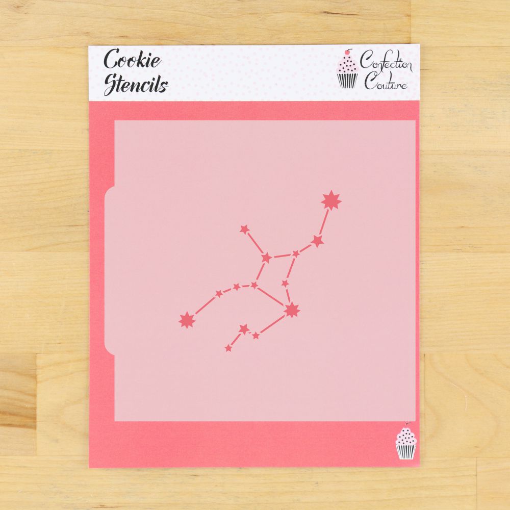 Virgo Constellation Zodiac Cookie Stencil in its Packaging