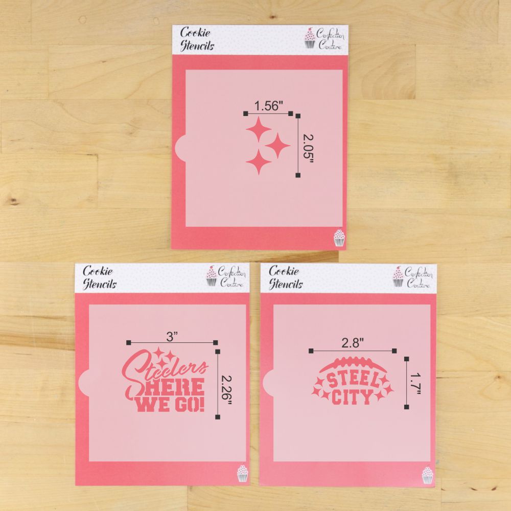 Steel City Cookie Stencil Set