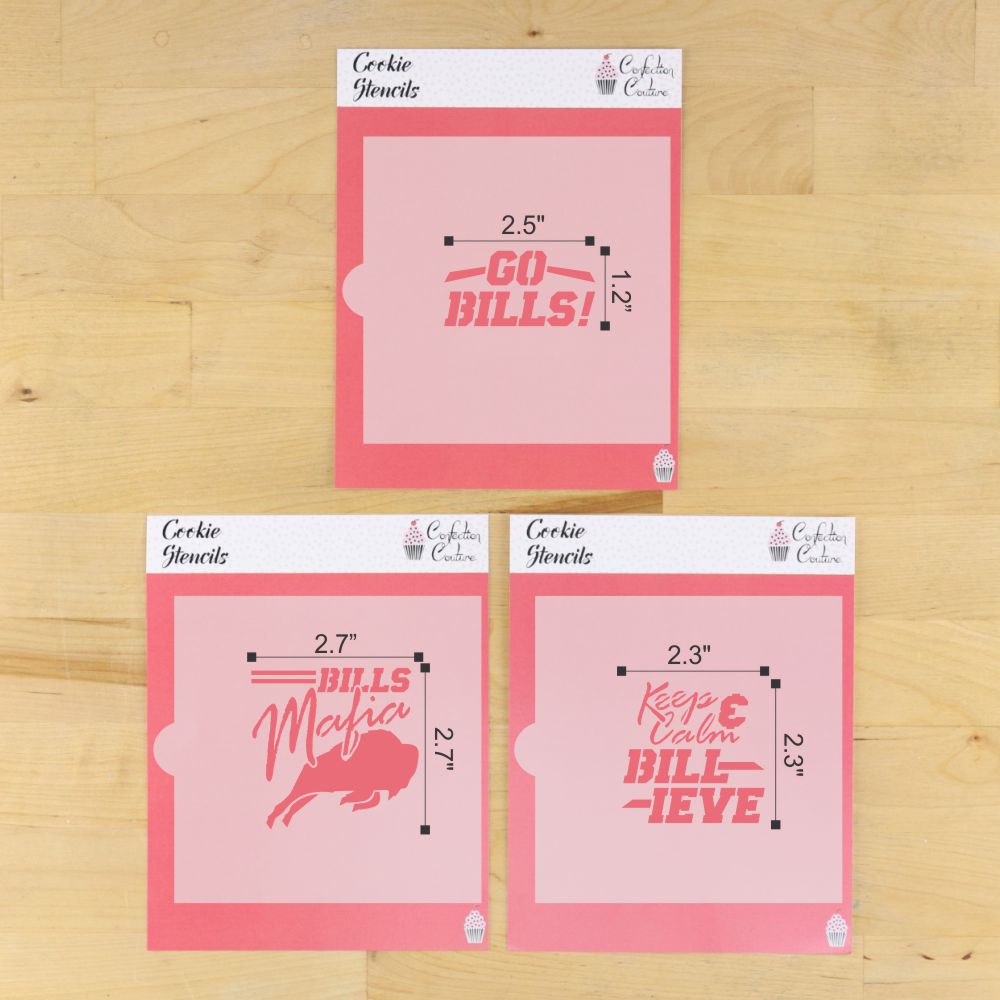 Keep Calm and Billieve Cookie Stencil Set