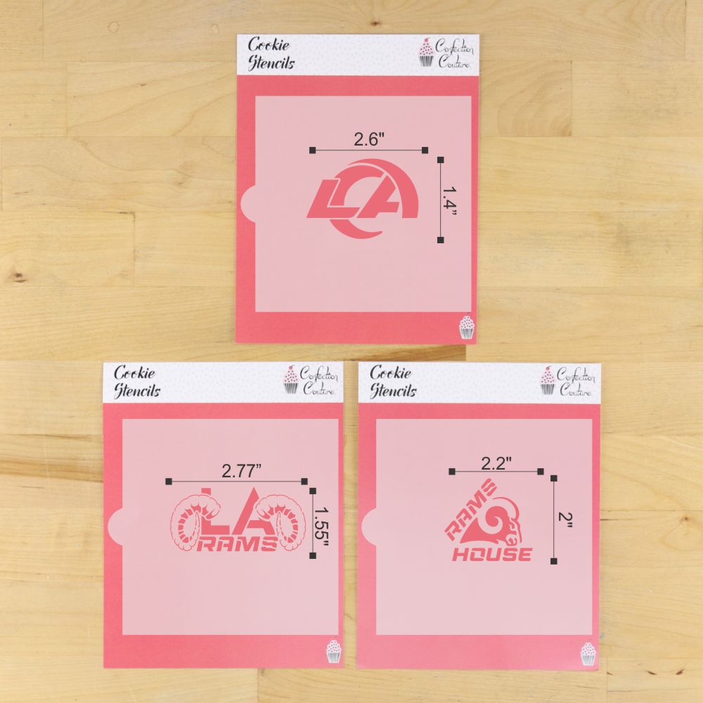 Rams House Cookie Stencil Set