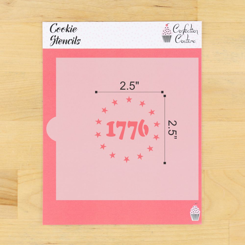 1776 Fourth of July Cookie Stencil Set