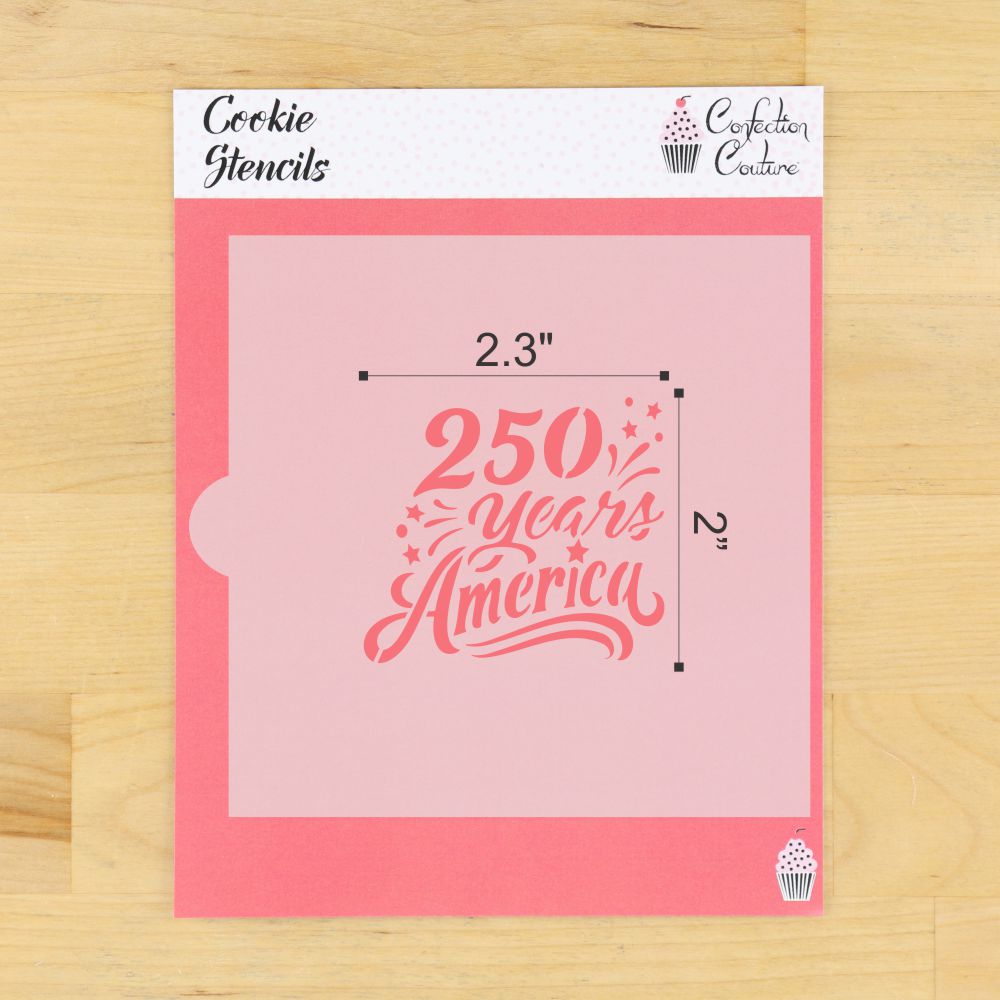 250 Years America Cookie Stencil Set