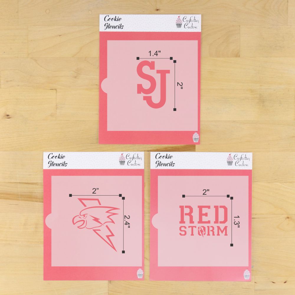 Red Storm Cookie Stencil Set