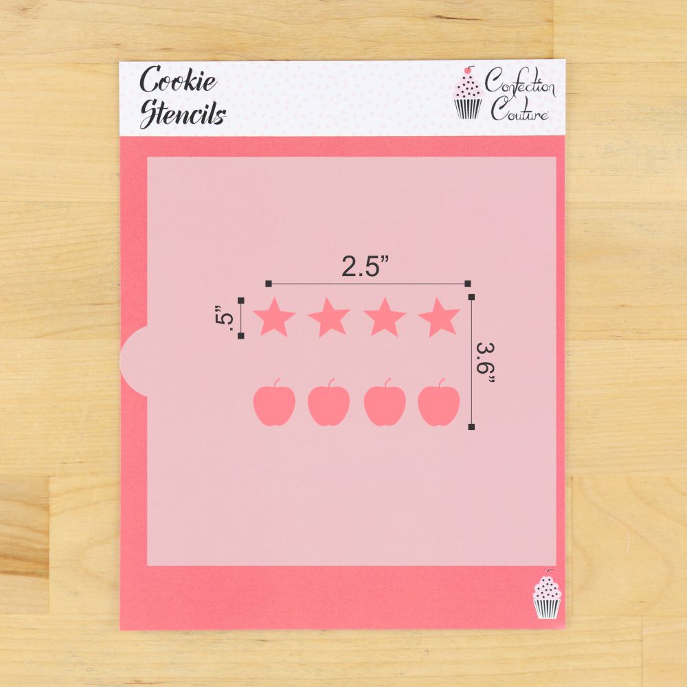 School PYO Paint Palette Cookie Stencil