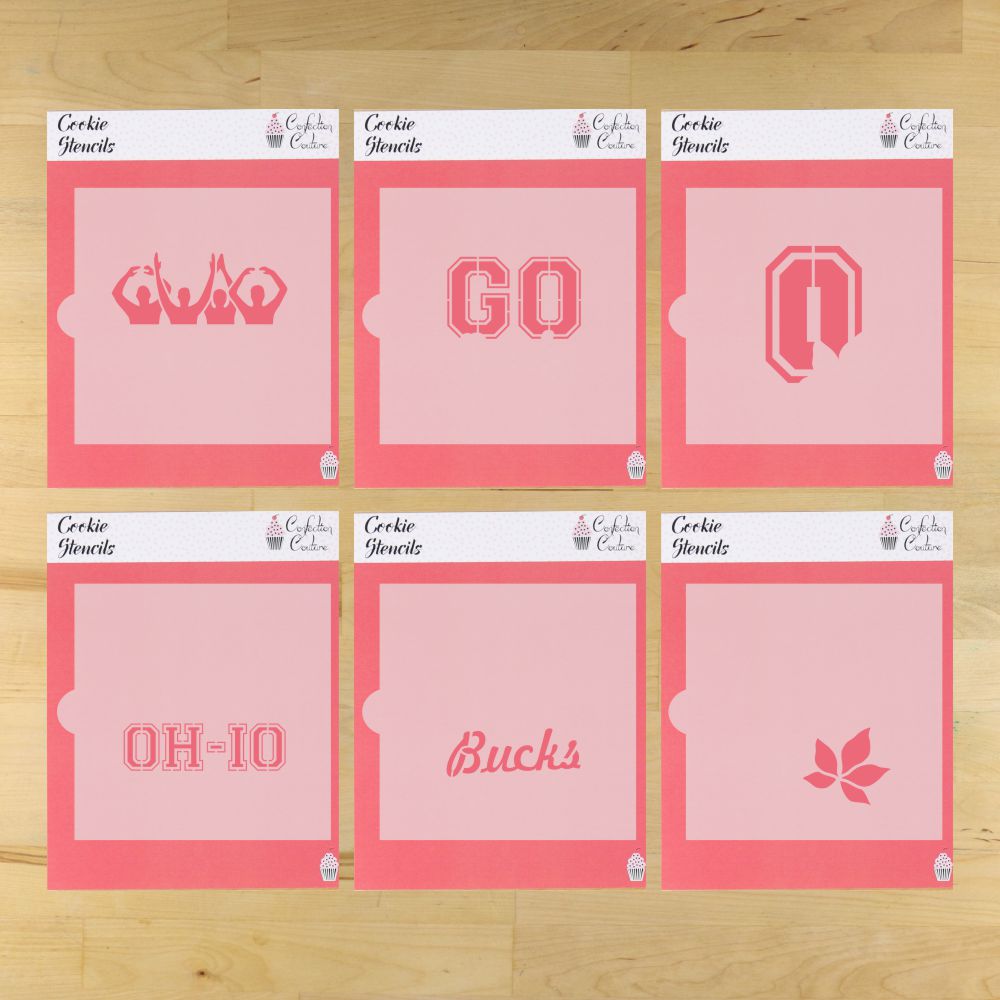 Buckeyes Cookie Stencil Set