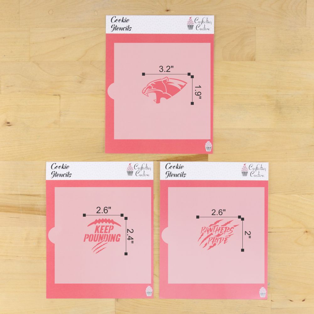 Keep Pounding Cookie Stencil Set