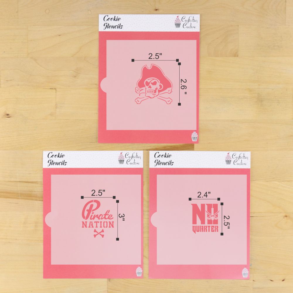 No Quarter Cookie Stencil Set