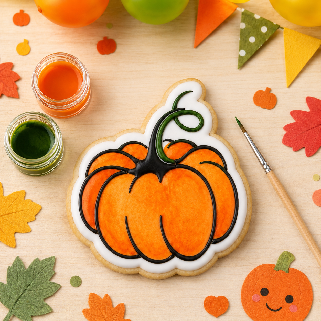 Pumpkin Paint Your Own Cookie Stencil