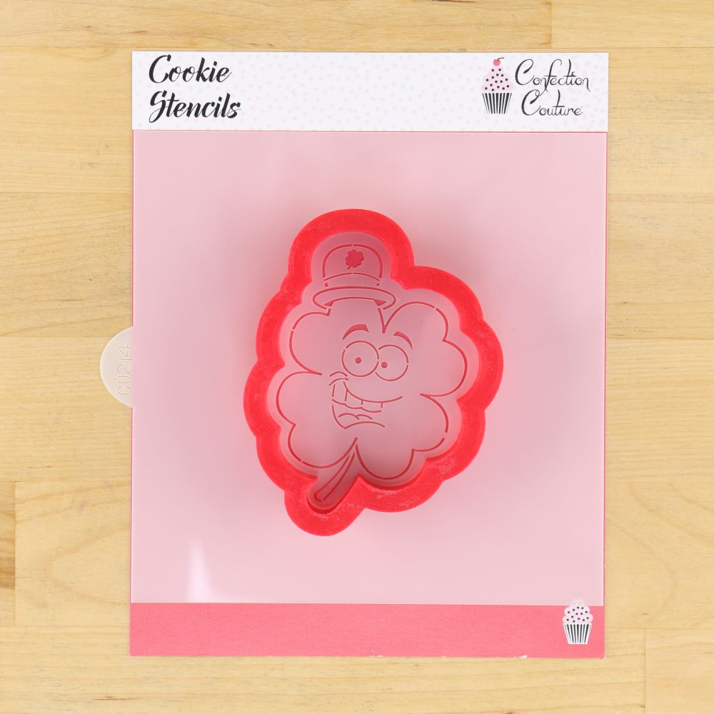 Shamrock Paint Your Own Cookie Stencil and Matching Cookie Cutter