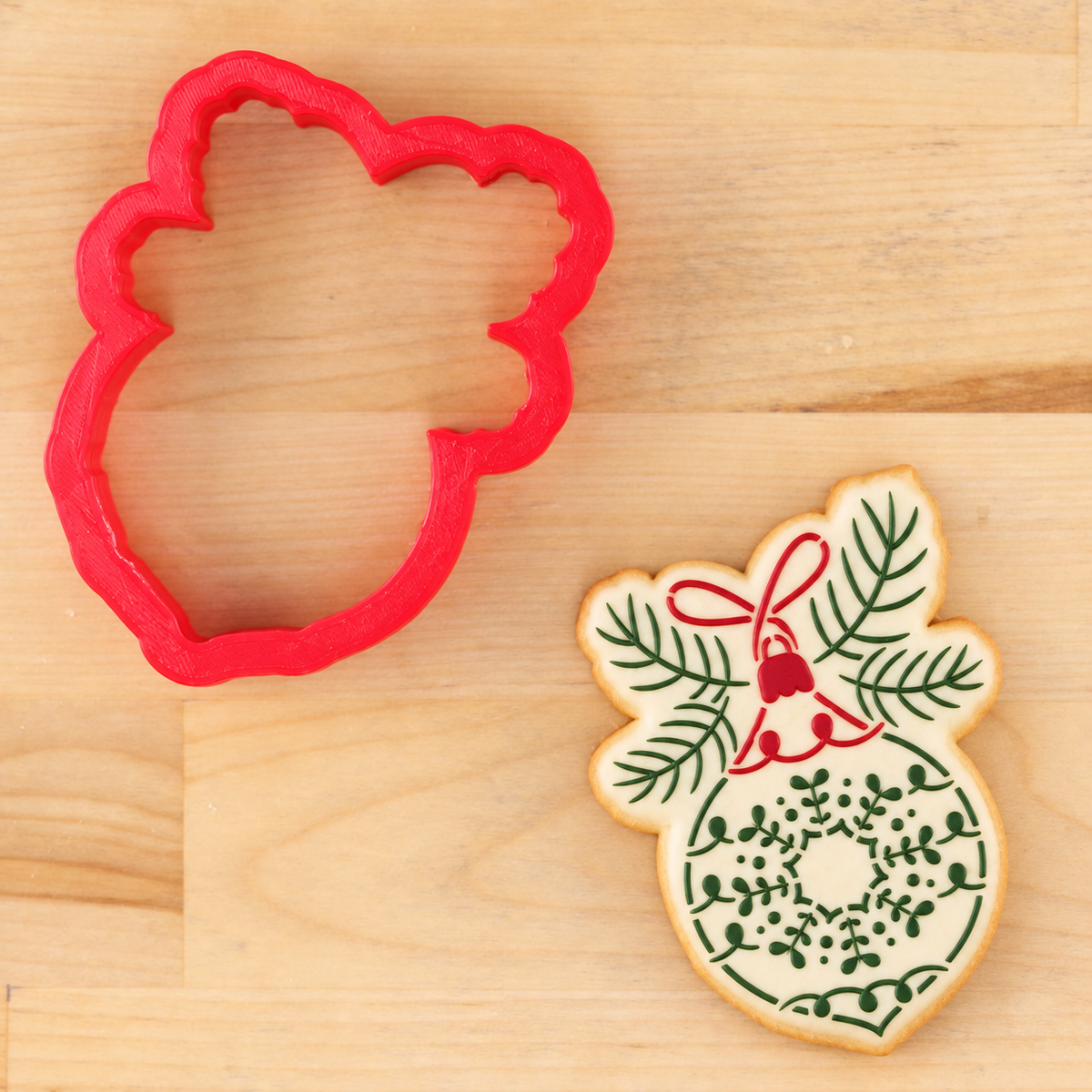 Vintage Glass Ornament Cookie Stencils