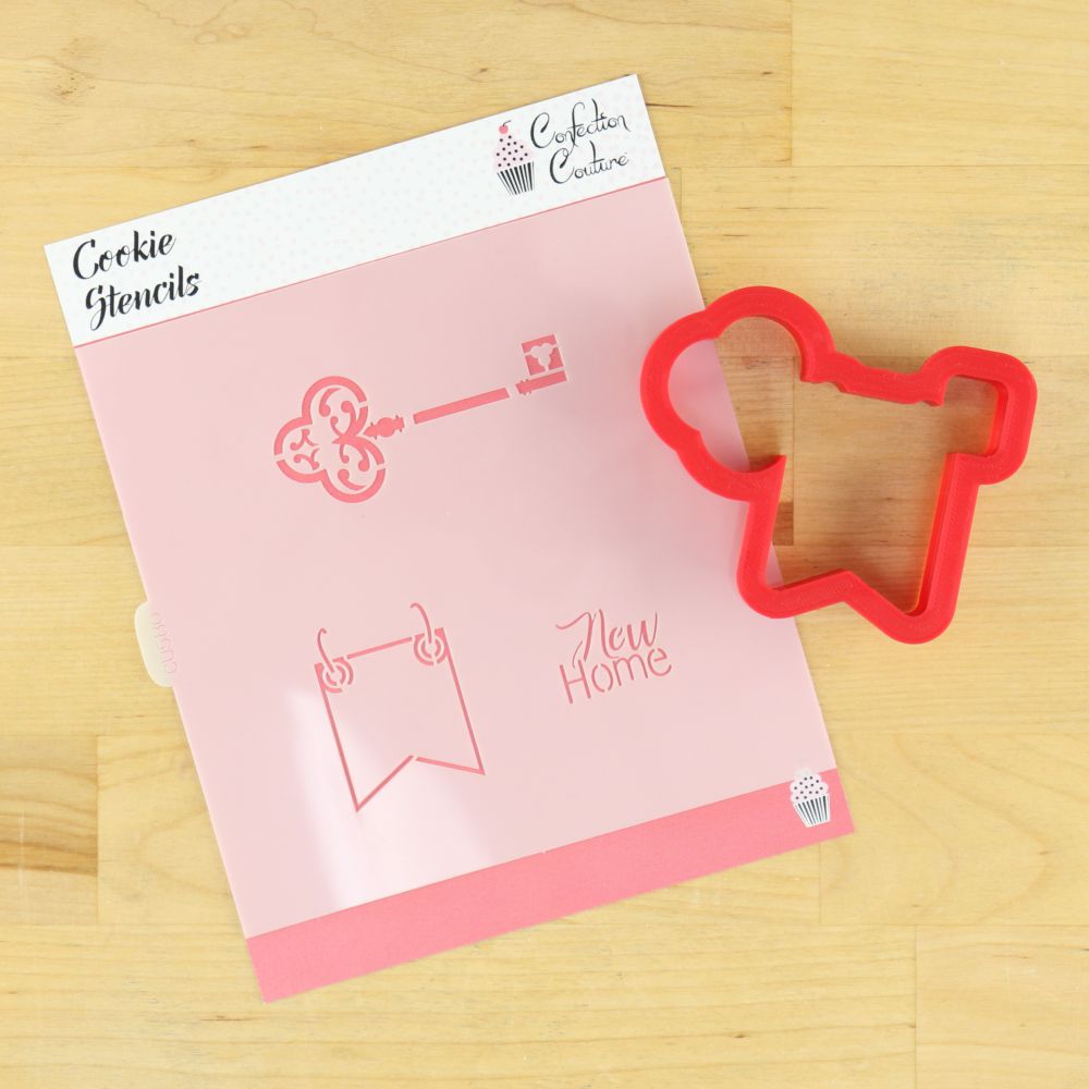 New Home With Key Cookie Stencil