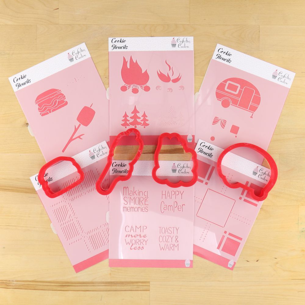 Making S'more Memories Cookie Stencil Set With Cookie Cutters