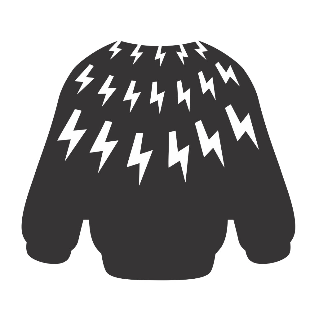 Lightning Swag Cookie Stencil