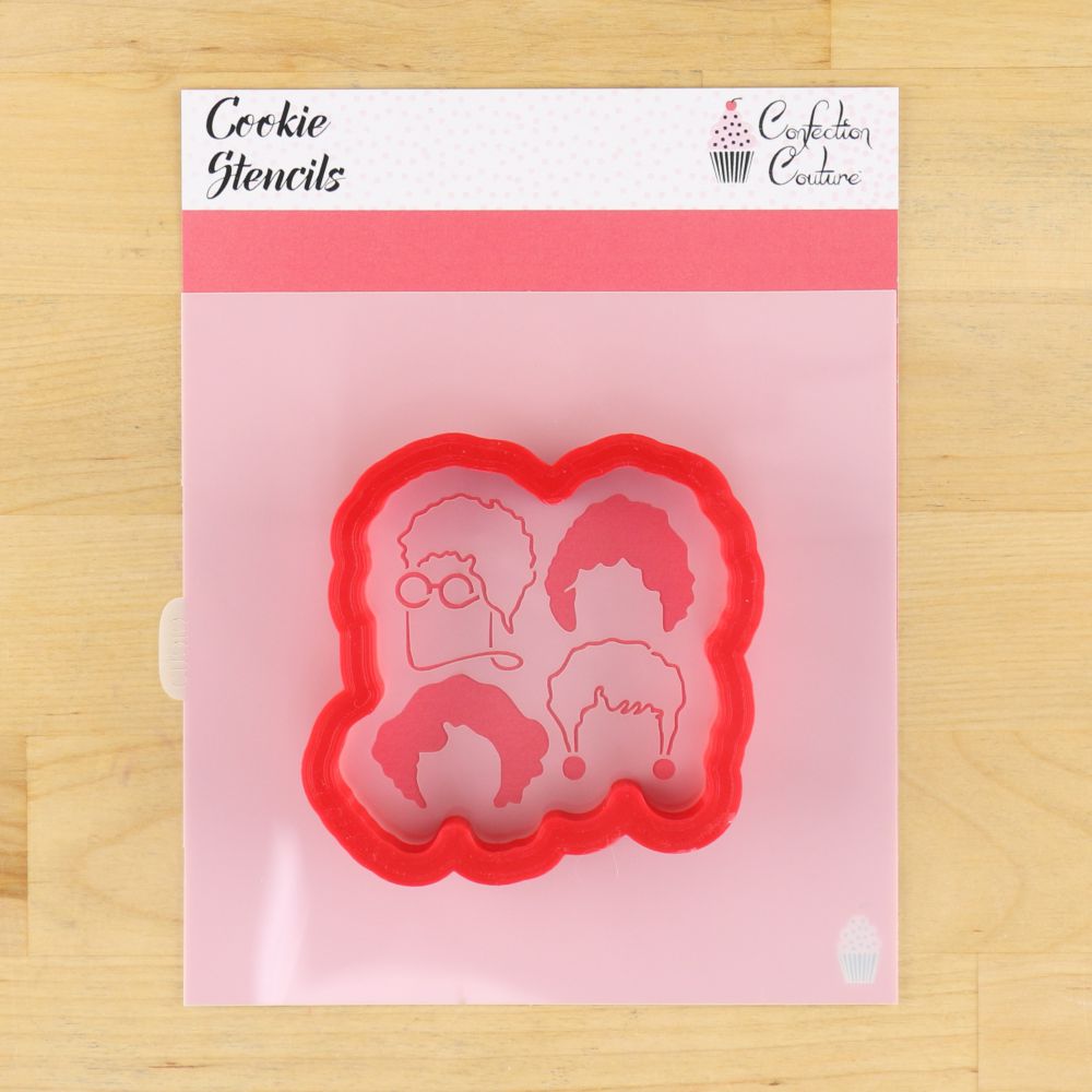 Golden Girls cookie Stencil with matching cookie cutter