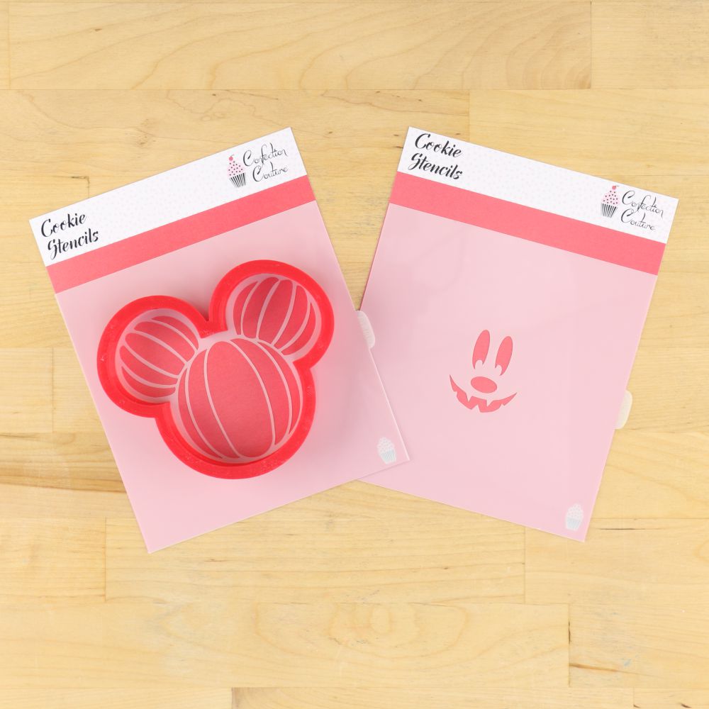 Halloween Mouse Cookie Stencil Set and Matching Cookie Cutter