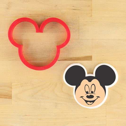 Mouse Face and Ears Cookie Cutter and Stencil