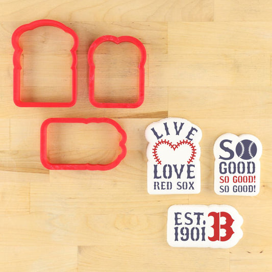 Boston is So Good Baseball Cookie Stencil Set