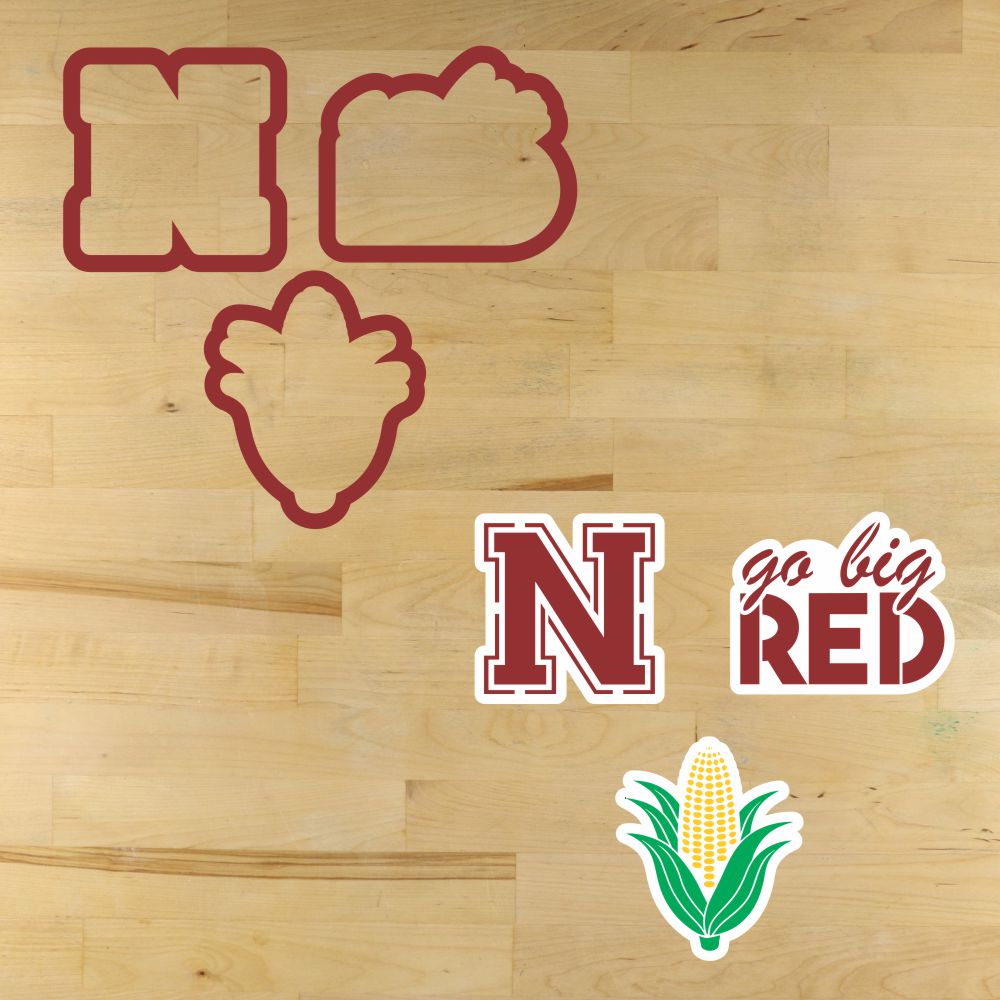 Big Red Cookie Stencil Set