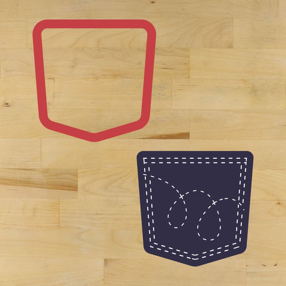 Jean Jacket Stencil and Cookie Cutter - Design 4