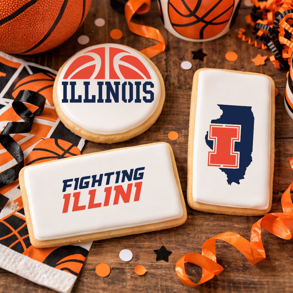 Fighting Illini Cookie Stencil Set
