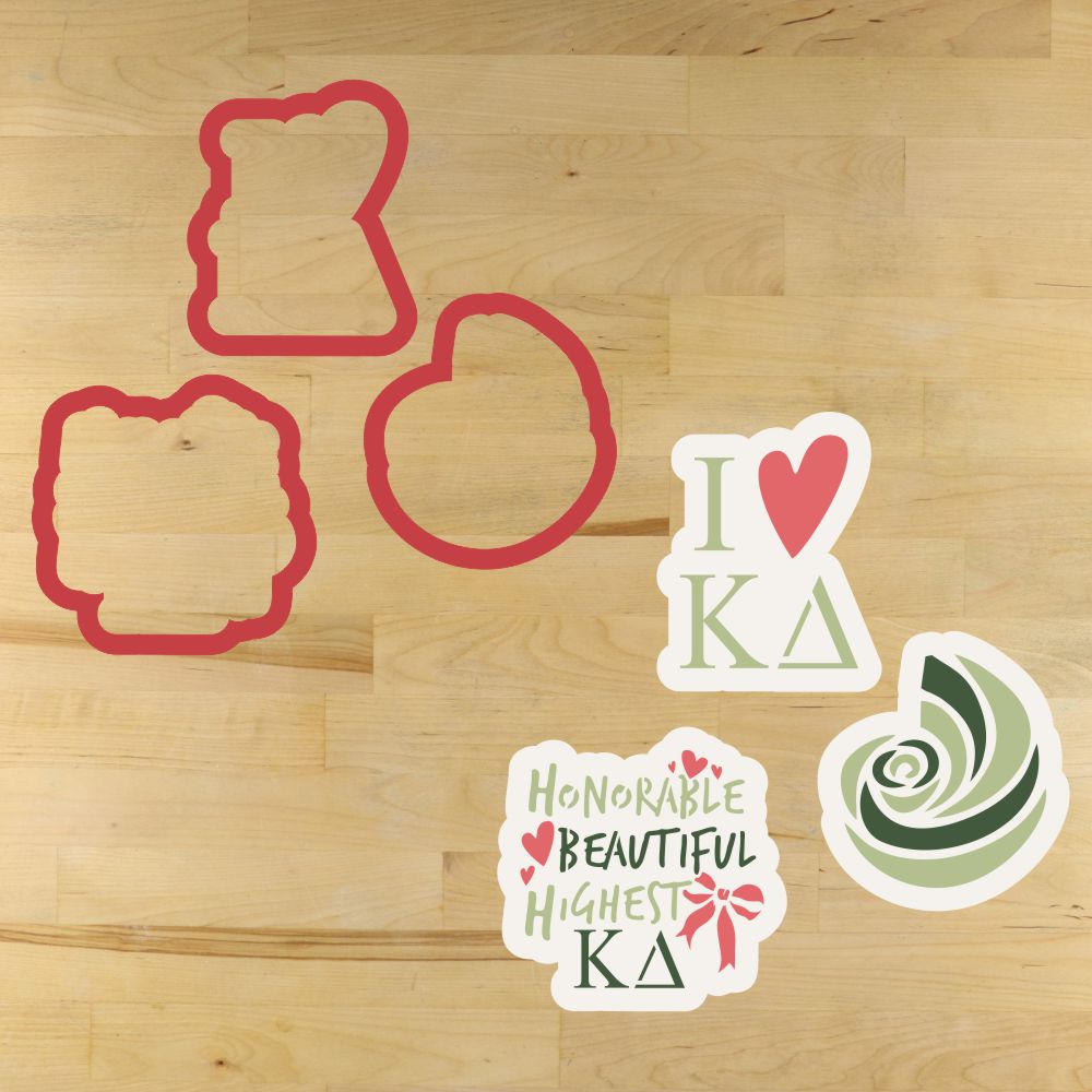 Honorable Beautiful Highest Sorority Cookie Stencil Set