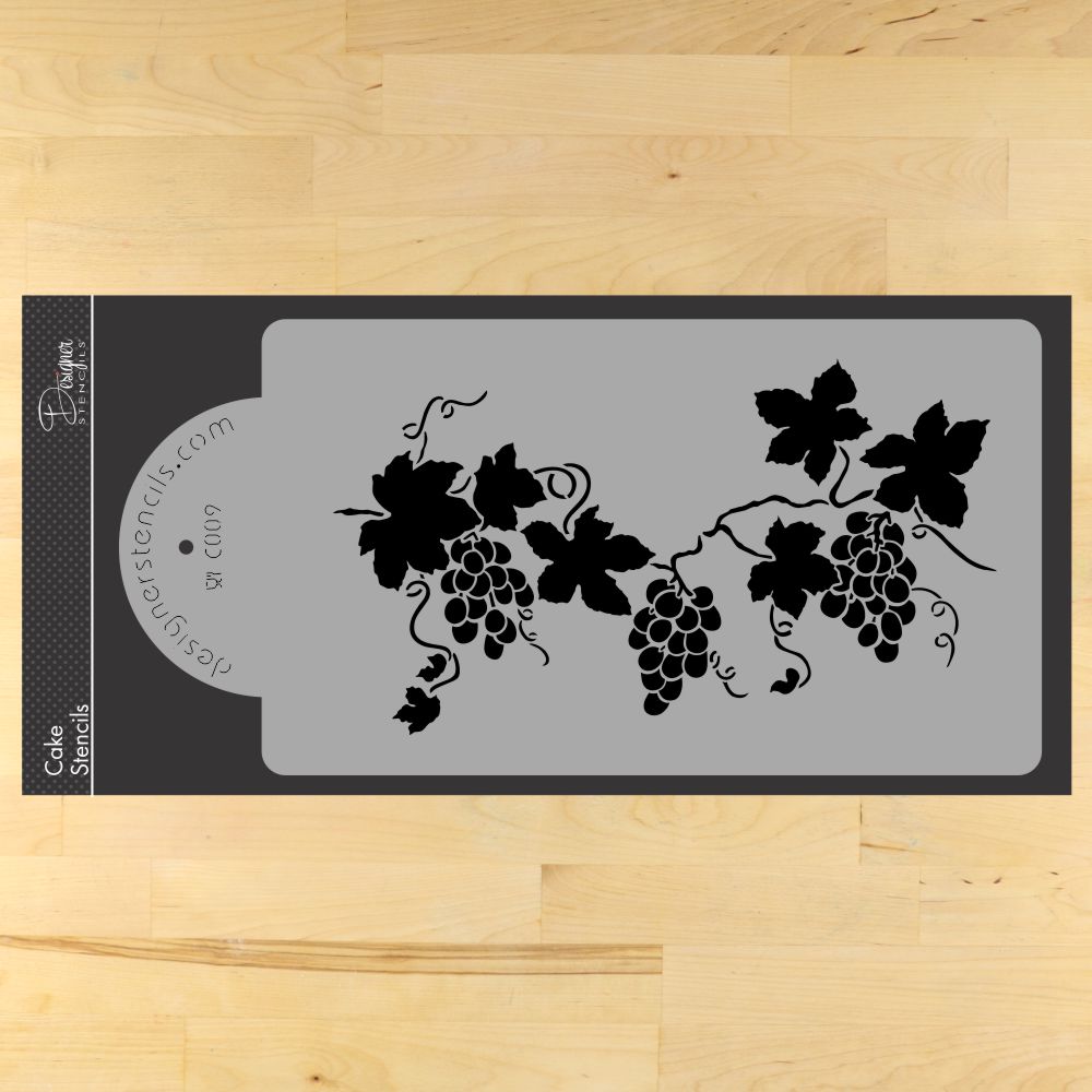 Grapevine Cake Stencil by Designer Stencils LARGE