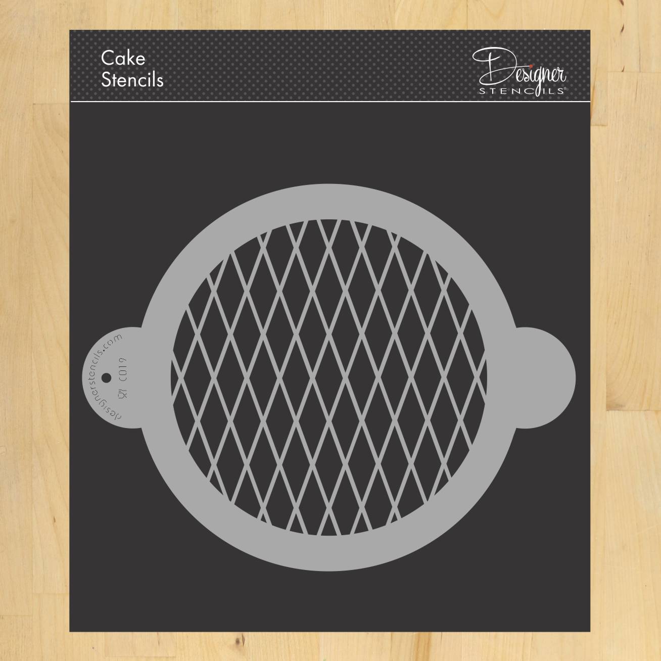 Harlequin Cake and Pie Stencil Top by Designer Stencils