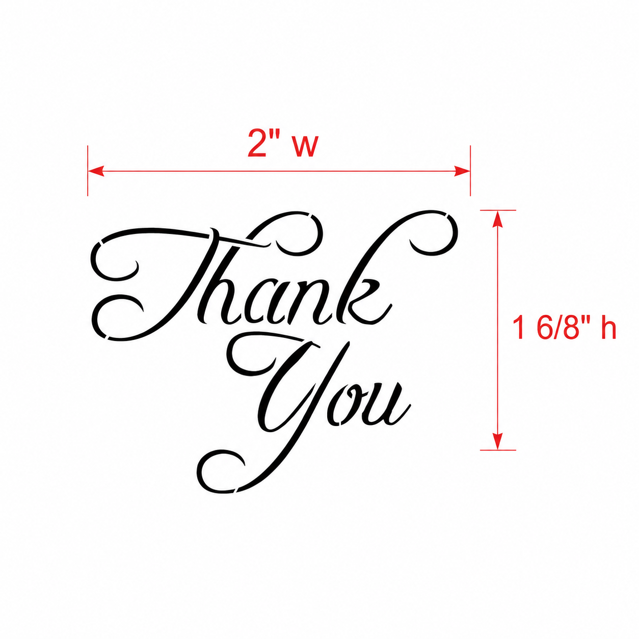 Thank You Cookie Stencil by Designer Stencils