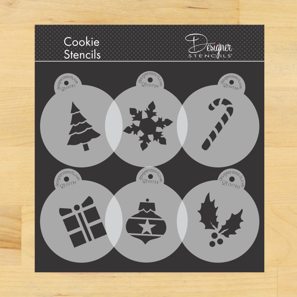 Holiday Stencil Rounds for Cupcake and Cookies – Confection Couture Stencils holiday-stencil-rounds-for-cupcake-and-cookies-confection-couture-stencils