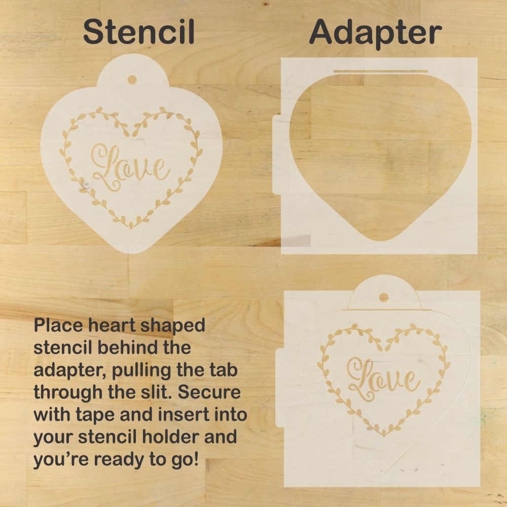 Loving Hearts Heart Shaped Cookie Stencil Set by Designer Stencils