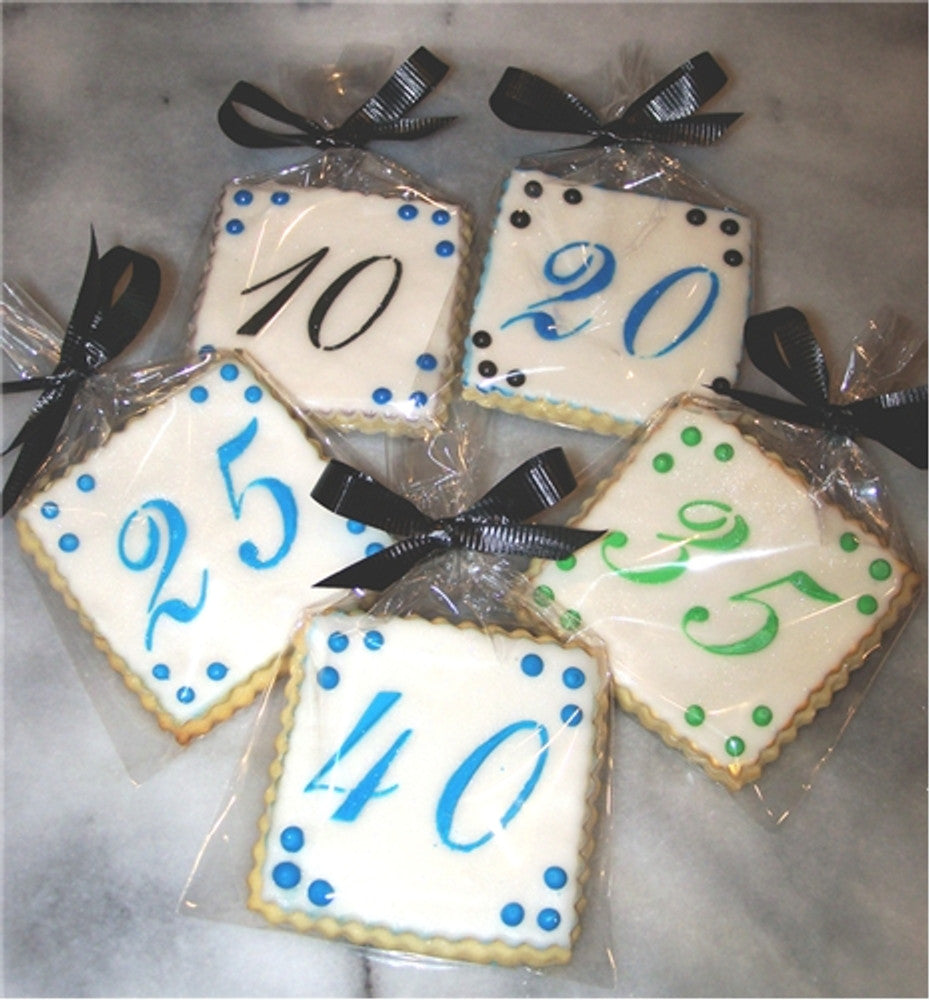 Script Numbers Cake Stencil Set by Designer Stencils