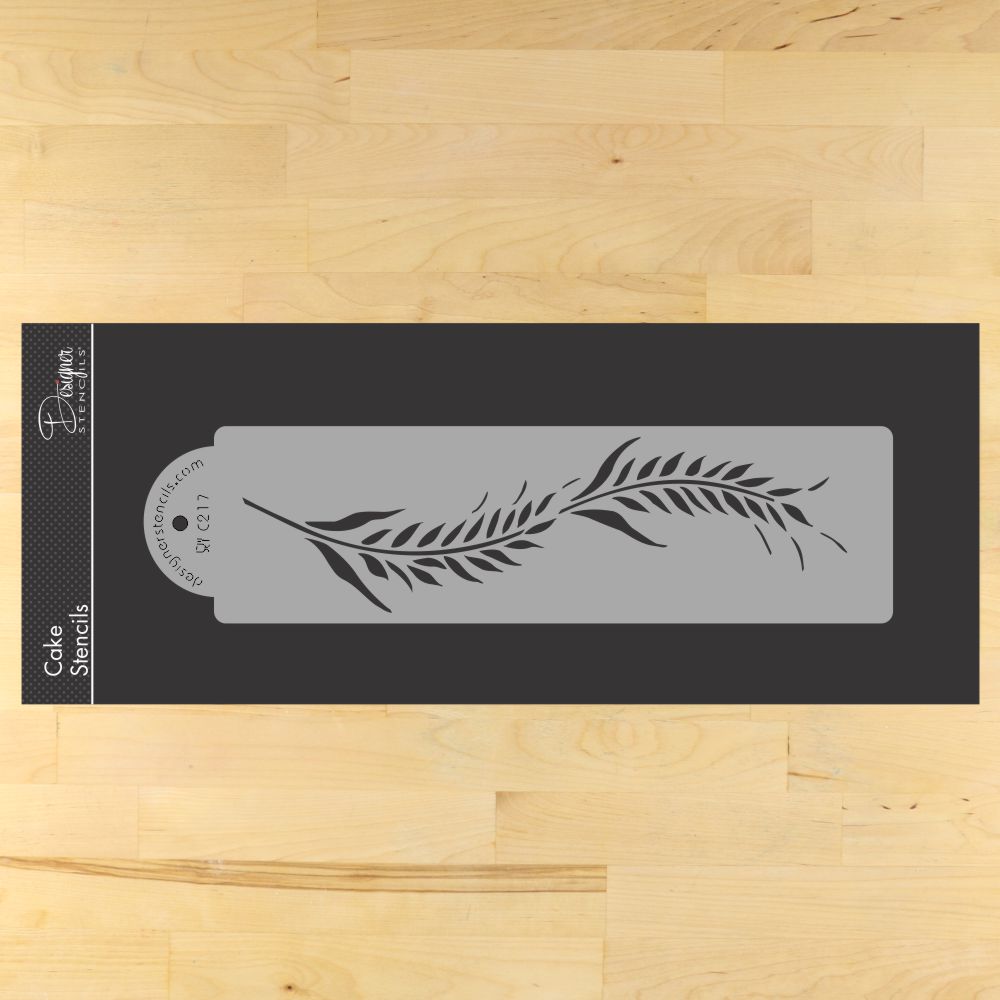 Wheat Cake Stencil Side by Designer Stencils