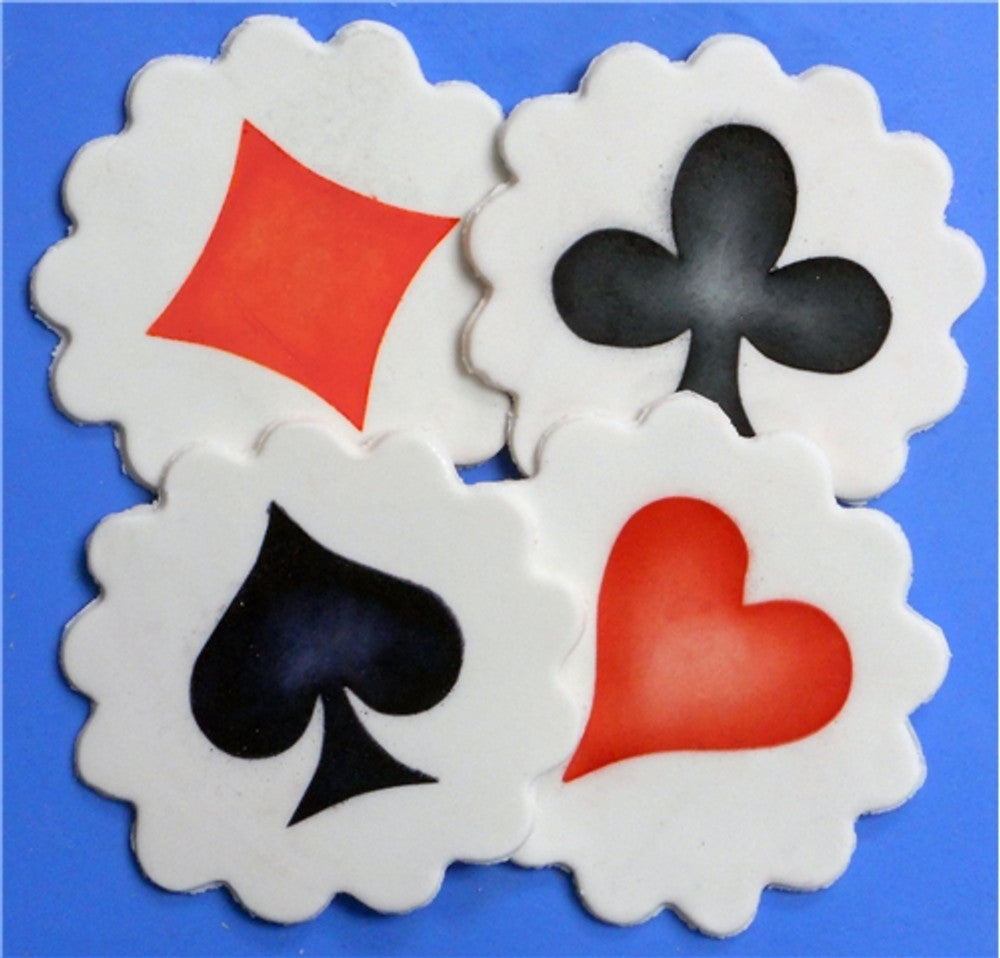 Card Suit Round Cookies