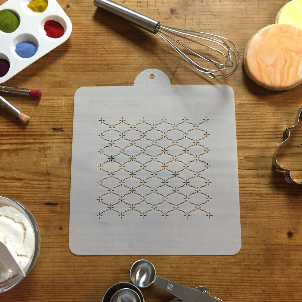 Lattice Cake Stencil by Designer Stencils