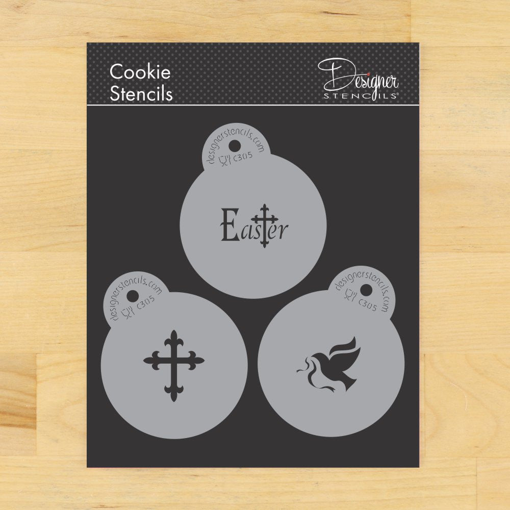 Easter Round Cookie Stencil Set by Designer Stencils