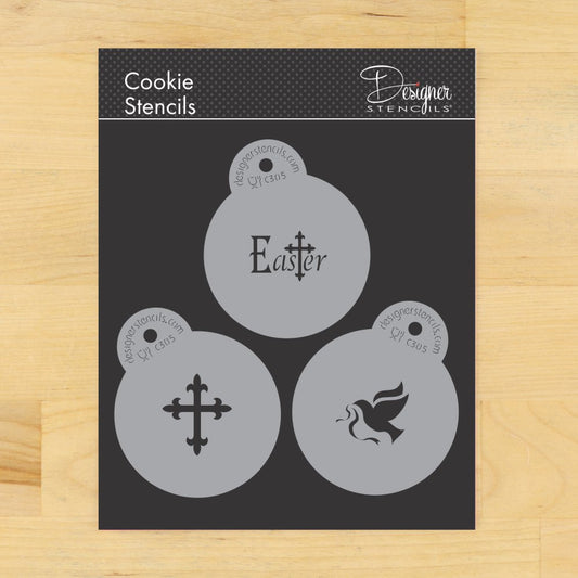 Easter Round Cookie Stencil Set by Designer Stencils