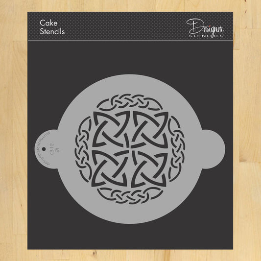 Celtic Cake Stencil Top 1 by Designer Stencils