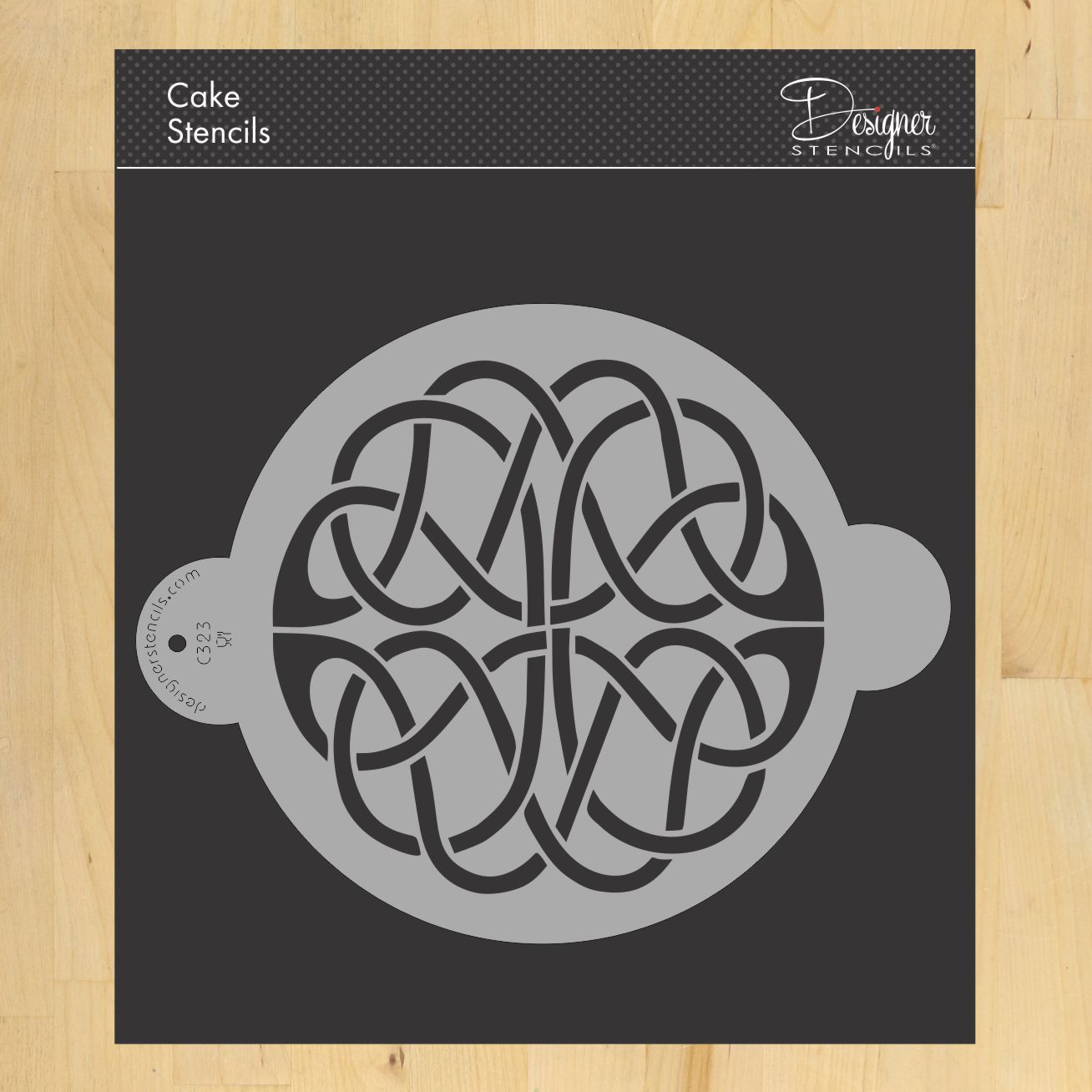 Celtic Cake Stencil Top 2 by Designer Stencils