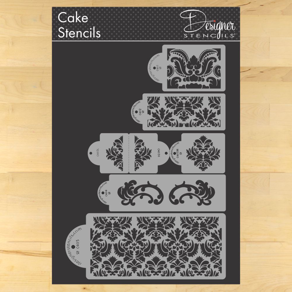 Martha Stewart's Damask Cake Stencil Set by Designer Stencils