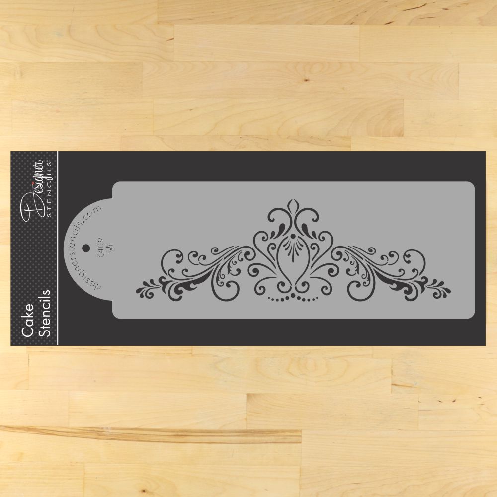 Princess Lace Cake Side Stencil by Designer Stencils Side Style 4