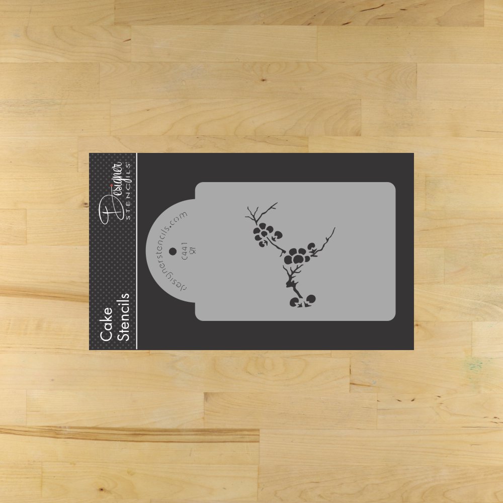 Blooming Cherry Tree Cake Stencil Sets by Designer Stencils Tier 1
