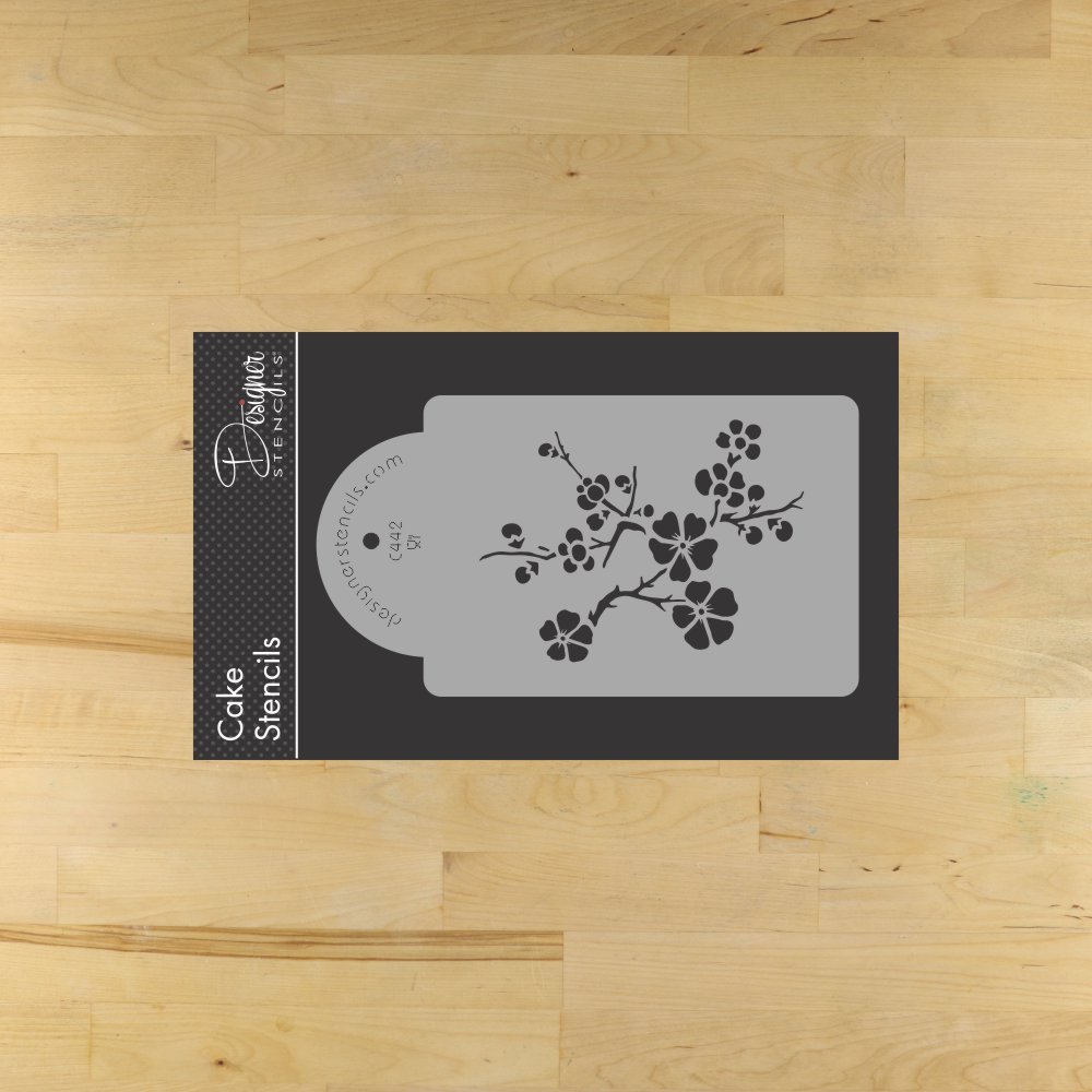 Blooming Cherry Tree Cake Stencil Sets by Designer Stencils Tier 2