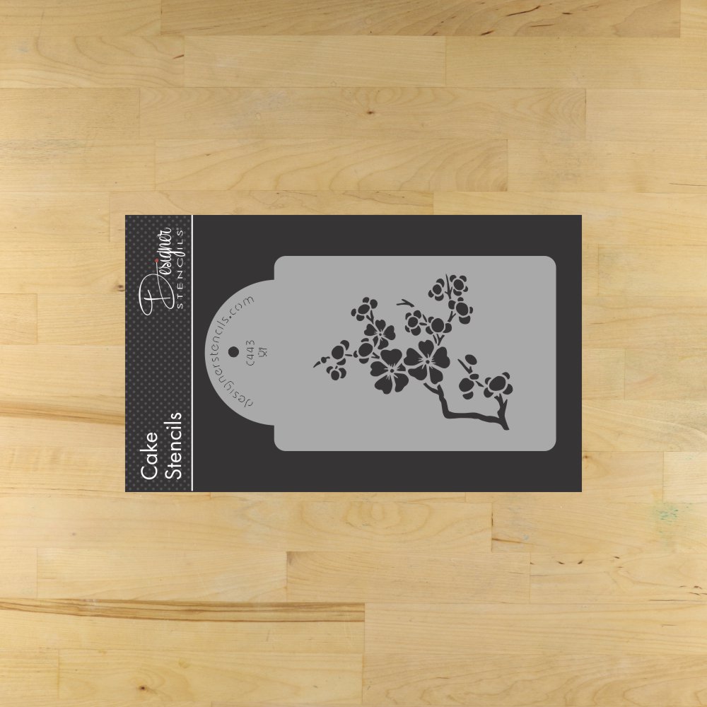 Blooming Cherry Tree Cake Stencil Sets by Designer Stencils Tier 3